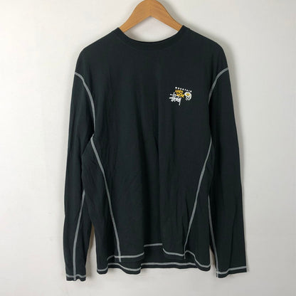 【中古品】【メンズ】 STUSSY ステューシー × MOUNTAIN HARDWEAR マウンテンハードウェア 別注 コラボ L/S TEE ロングスリーブ Tシャツ 長袖 トップス 142-251031-yo-07-tei サイズ：L カラー：Stealth Grey 万代Net店