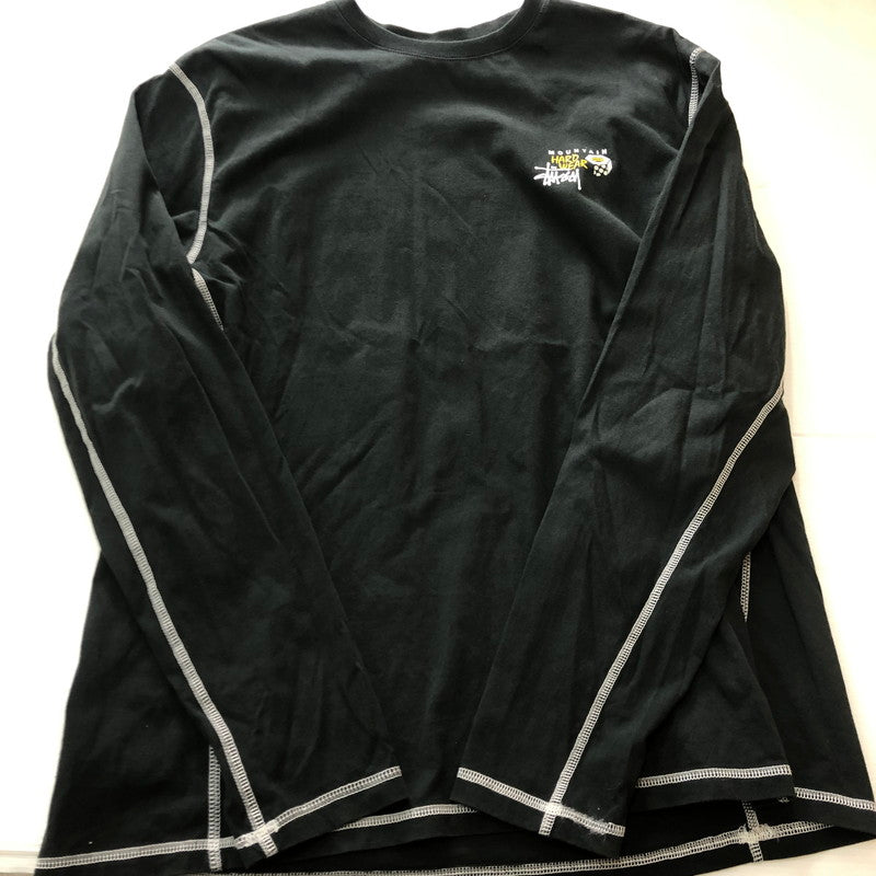 【中古品】【メンズ】 STUSSY ステューシー × MOUNTAIN HARDWEAR マウンテンハードウェア 別注 コラボ L/S TEE ロングスリーブ Tシャツ 長袖 トップス 142-251031-yo-07-tei サイズ：L カラー：Stealth Grey 万代Net店