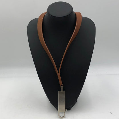 【中古品】【メンズ】 Rick Owens リックオウエンス LARGE NECK HOOK LEATHER ラージネックフック レザー キーリング アクセサリー 192-251103-yy-17-tei カラー：ブラウン 万代Net店