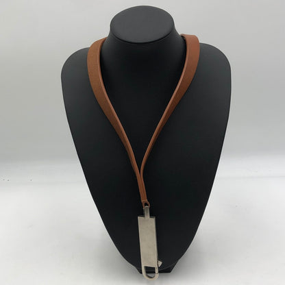 【中古品】【メンズ】 Rick Owens リックオウエンス LARGE NECK HOOK LEATHER ラージネックフック レザー キーリング アクセサリー 192-251103-yy-17-tei カラー：ブラウン 万代Net店