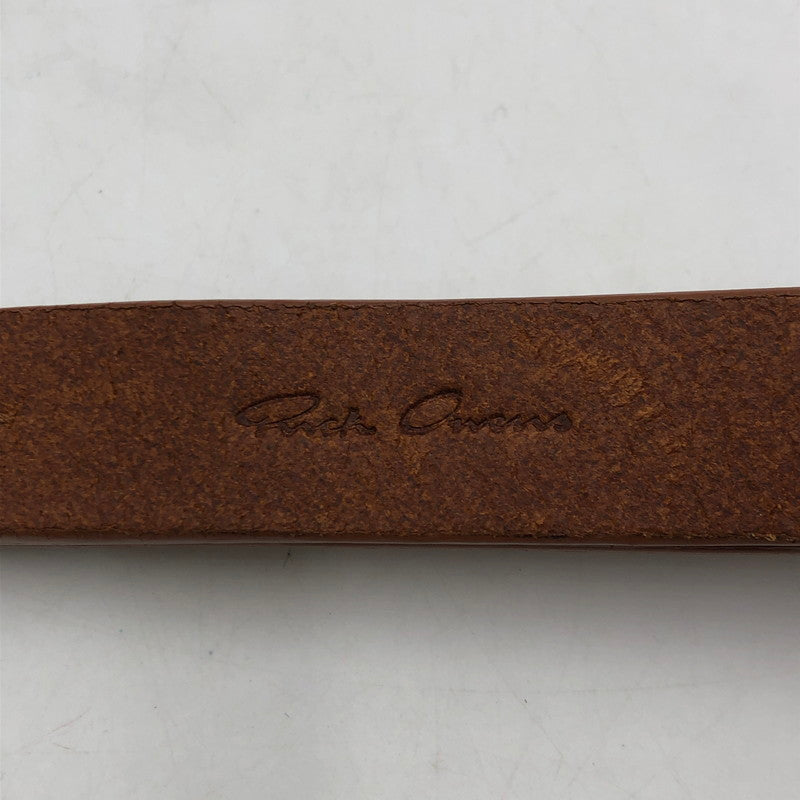 【中古品】【メンズ】 Rick Owens リックオウエンス LARGE NECK HOOK LEATHER ラージネックフック レザー キーリング アクセサリー 192-251103-yy-17-tei カラー：ブラウン 万代Net店