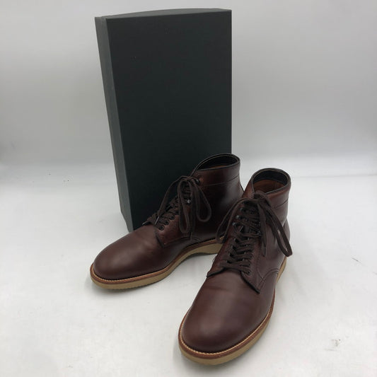 【中古品】【メンズ】 ALDEN オールデン CHROMEXCEL PLAIN TOE BOOT 45960H クロムエクセル プレン トゥ ブーツ 靴 164-251103-yy-02-tei サイズ：8D カラー：ブラウン 万代Net店