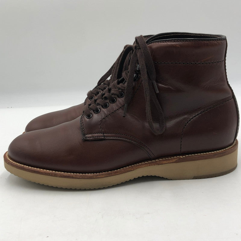 【中古品】【メンズ】 ALDEN オールデン CHROMEXCEL PLAIN TOE BOOT 45960H クロムエクセル プレン トゥ ブーツ 靴 164-251103-yy-02-tei サイズ：8D カラー：ブラウン 万代Net店