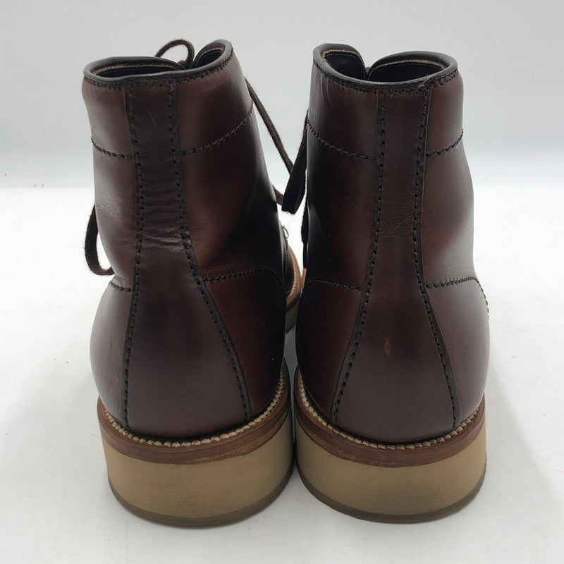【中古品】【メンズ】 ALDEN オールデン CHROMEXCEL PLAIN TOE BOOT 45960H クロムエクセル プレン トゥ ブーツ 靴 164-251103-yy-02-tei サイズ：8D カラー：ブラウン 万代Net店
