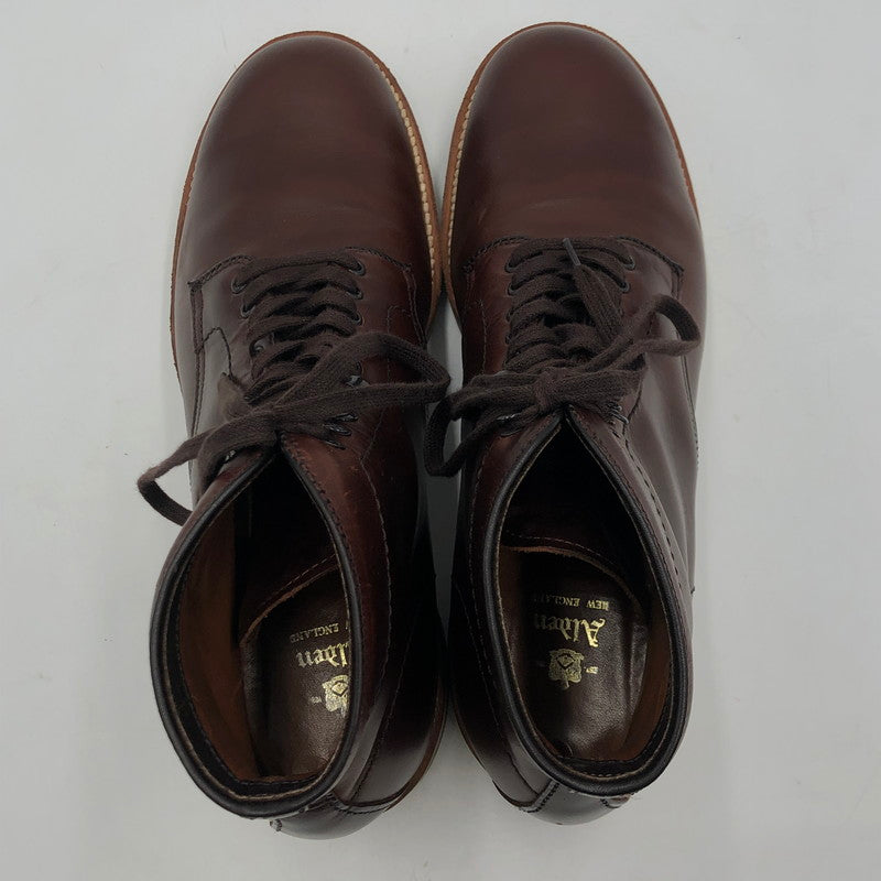 【中古品】【メンズ】 ALDEN オールデン CHROMEXCEL PLAIN TOE BOOT 45960H クロムエクセル プレン トゥ ブーツ 靴 164-251103-yy-02-tei サイズ：8D カラー：ブラウン 万代Net店