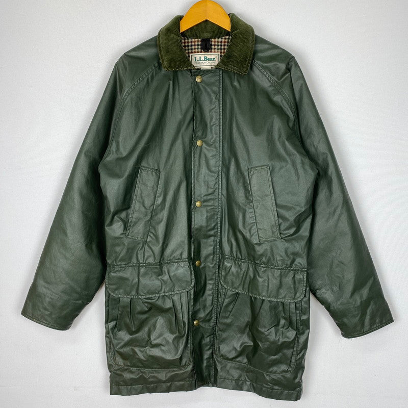 【中古品】【メンズ】 L.L.Bean エルエルビーン 70～80’s OILED COAT VINTAGE オイルド コート アウター ヴィンテージ USA製 144-251101-yy-08-tei サイズ：S カラー：カーキ 万代Net店