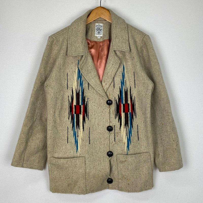 【現状渡し品】【メンズ】 ORTEGA オルテガ CHIMAYO JACKET チマヨジャケット ライトアウター ウール 145-251101-yy-07-tei サイズ：S カラー：アイボリー 万代Net店