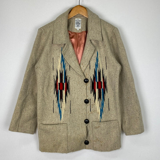 【現状渡し品】【メンズ】 ORTEGA オルテガ CHIMAYO JACKET チマヨジャケット ライトアウター ウール 145-251101-yy-07-tei サイズ：S カラー：アイボリー 万代Net店