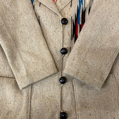 【現状渡し品】【メンズ】 ORTEGA オルテガ CHIMAYO JACKET チマヨジャケット ライトアウター ウール 145-251101-yy-07-tei サイズ：S カラー：アイボリー 万代Net店