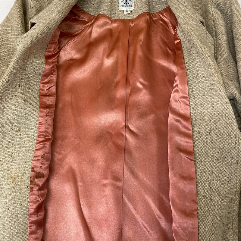 【現状渡し品】【メンズ】 ORTEGA オルテガ CHIMAYO JACKET チマヨジャケット ライトアウター ウール 145-251101-yy-07-tei サイズ：S カラー：アイボリー 万代Net店