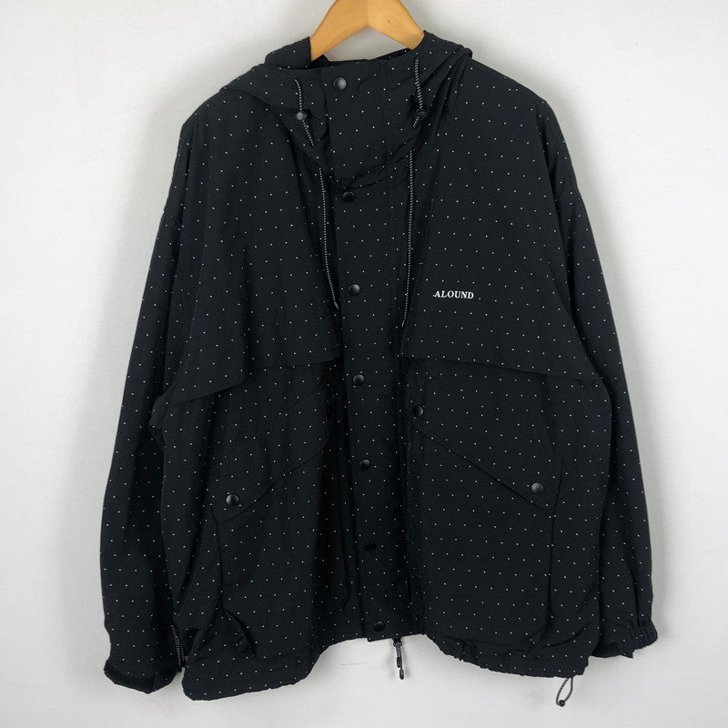 【中古品】【メンズ】 ALOUND アラウンド DOT NYLON JACKET ALTO24AW-14BW ドット ナイロンジャケット ライトアウター 140-251102-yy-02-tei サイズ：XL カラー：ブラック 万代Net店