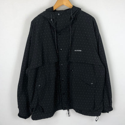 【中古品】【メンズ】 ALOUND アラウンド DOT NYLON JACKET ALTO24AW-14BW ドット ナイロンジャケット ライトアウター 140-251102-yy-02-tei サイズ：XL カラー：ブラック 万代Net店