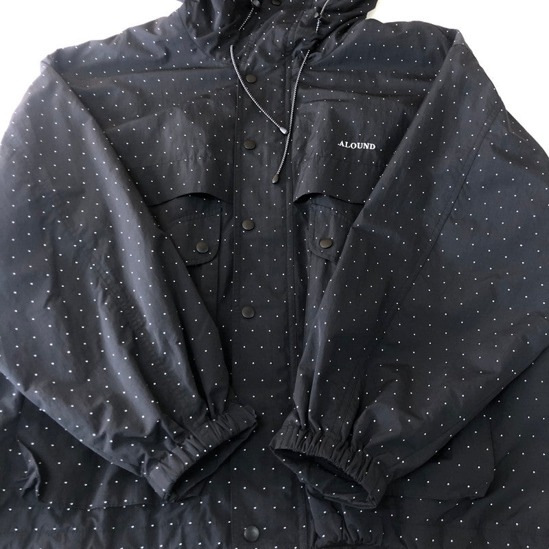 【中古品】【メンズ】 ALOUND アラウンド DOT NYLON JACKET ALTO24AW-14BW ドット ナイロンジャケット ライトアウター 140-251102-yy-02-tei サイズ：XL カラー：ブラック 万代Net店