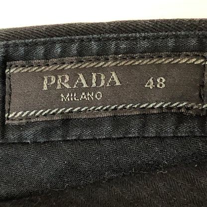 【中古品】【メンズ】 PRADA プラダ COTTON SHORT PANTS ACU1 2019 5693 コットン ショートパンツ ボトムス ハーフパンツ ショーツ 152-251103-yo-30-tei サイズ：48 カラー：ブラック 万代Net店