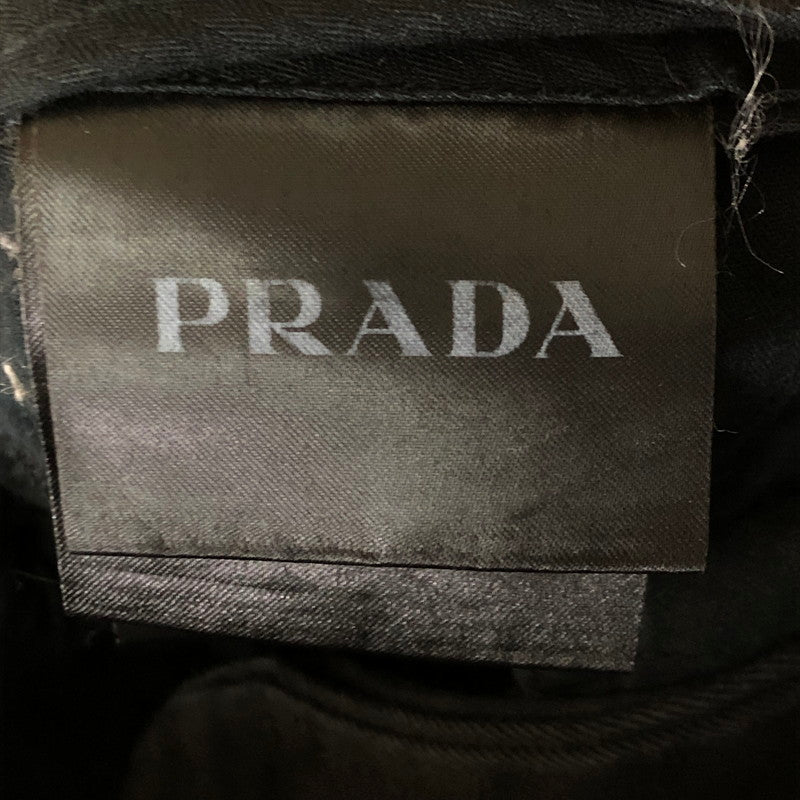 【中古品】【メンズ】 PRADA プラダ COTTON SHORT PANTS ACU1 2019 5693 コットン ショートパンツ ボトムス ハーフパンツ ショーツ 152-251103-yo-30-tei サイズ：48 カラー：ブラック 万代Net店