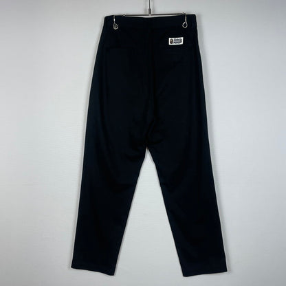 【中古品】【メンズ】 ABATHING APE アベイシング エイプ 001PTJ801010M PANTS タック入り パンツ ボトムス 153-260618-sa-24-tei サイズ：M カラー：ブラック 万代Net店
