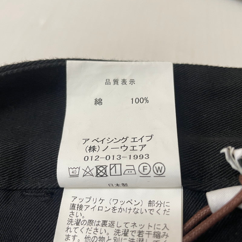 【中古品】【メンズ】 ABATHING APE アベイシング エイプ 001PTJ801010M PANTS タック入り パンツ ボトムス 153-260618-sa-24-tei サイズ：M カラー：ブラック 万代Net店