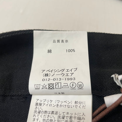 【中古品】【メンズ】 ABATHING APE アベイシング エイプ 001PTJ801010M PANTS タック入り パンツ ボトムス 153-260618-sa-24-tei サイズ：M カラー：ブラック 万代Net店