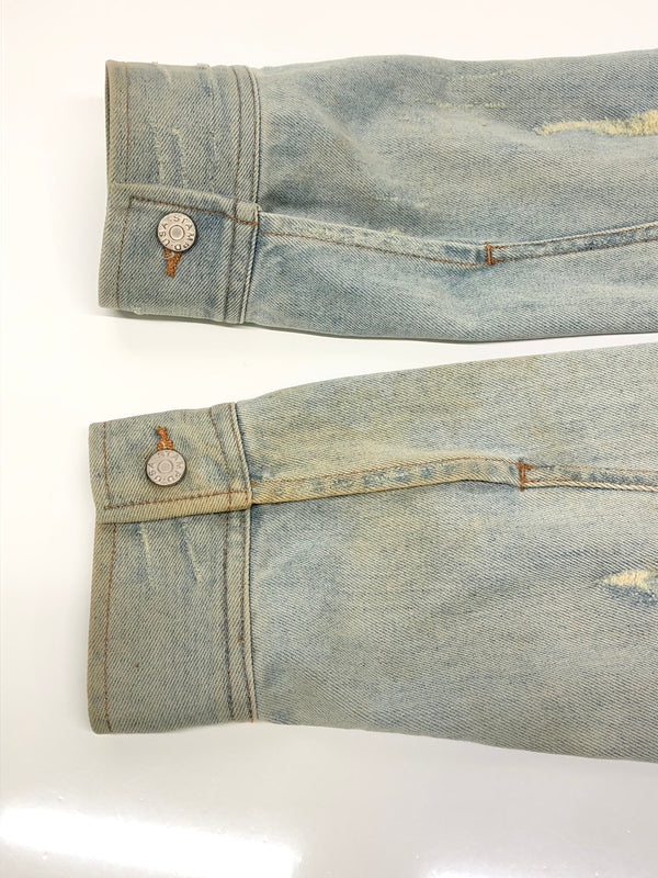 【中古品】【メンズ】 STAMPD スタンプド Distressed Denim Jacket デニムジャケット アウター 147-260819-SH-05-hon サイズ：M カラー：インディゴ 万代Net店