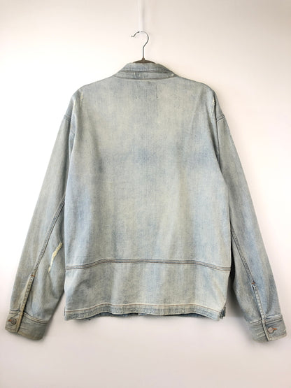 【中古品】【メンズ】 STAMPD スタンプド Distressed Denim Jacket デニムジャケット アウター 147-260819-SH-05-hon サイズ：M カラー：インディゴ 万代Net店