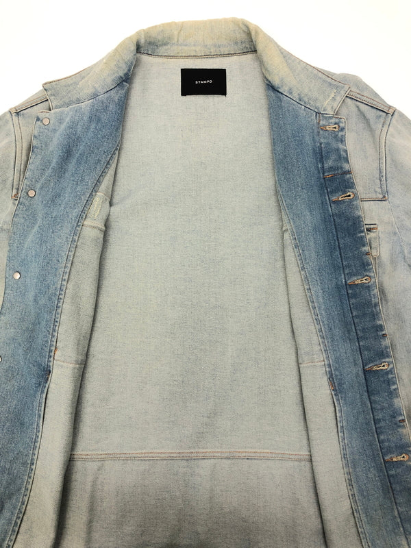 【中古品】【メンズ】 STAMPD スタンプド Distressed Denim Jacket デニムジャケット アウター 147-260819-SH-05-hon サイズ：M カラー：インディゴ 万代Net店