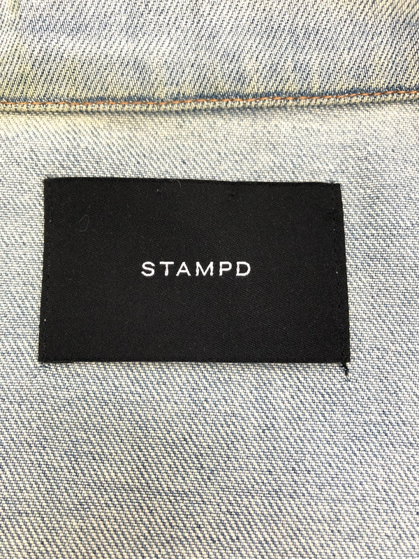 【中古品】【メンズ】 STAMPD スタンプド Distressed Denim Jacket デニムジャケット アウター 147-260819-SH-05-hon サイズ：M カラー：インディゴ 万代Net店