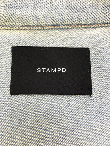 【中古品】【メンズ】 STAMPD スタンプド Distressed Denim Jacket デニムジャケット アウター 147-260819-SH-05-hon サイズ：M カラー：インディゴ 万代Net店
