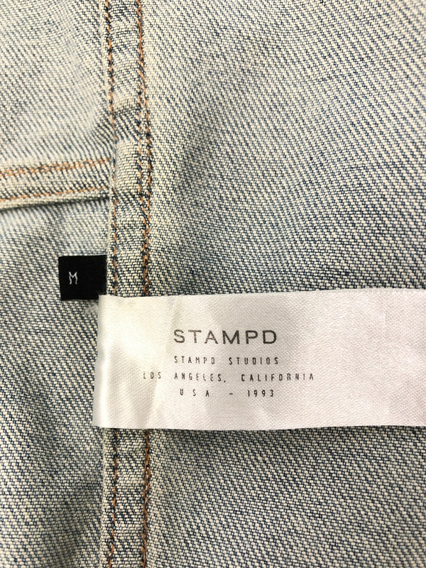 【中古品】【メンズ】 STAMPD スタンプド Distressed Denim Jacket デニムジャケット アウター 147-260819-SH-05-hon サイズ：M カラー：インディゴ 万代Net店