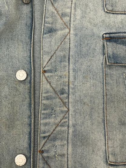 【中古品】【メンズ】 STAMPD スタンプド Distressed Denim Jacket デニムジャケット アウター 147-260819-SH-05-hon サイズ：M カラー：インディゴ 万代Net店