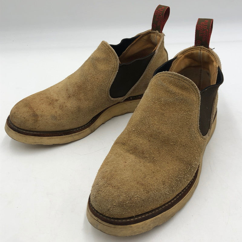 【中古品】【メンズ】 RED WING レッドウィング SUEDE SIDE GORE BOOTS 8148 スエード サイドゴア ブーツ 靴 ローカットブーツ 164-251106-ts-05-tei サイズ：26 カラー：ベージュ 万代Net店
