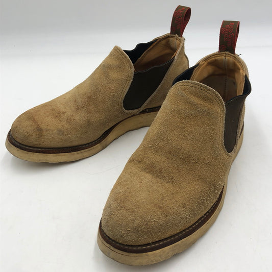 【中古品】【メンズ】 RED WING レッドウィング SUEDE SIDE GORE BOOTS 8148 スエード サイドゴア ブーツ 靴 ローカットブーツ 164-251106-ts-05-tei サイズ：26 カラー：ベージュ 万代Net店