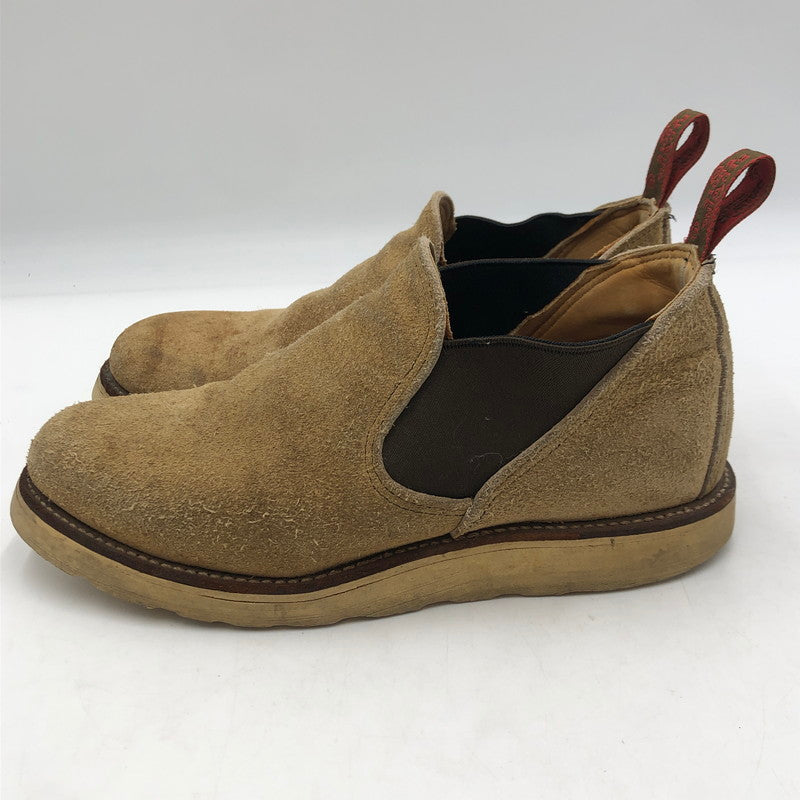 【中古品】【メンズ】 RED WING レッドウィング SUEDE SIDE GORE BOOTS 8148 スエード サイドゴア ブーツ 靴 ローカットブーツ 164-251106-ts-05-tei サイズ：26 カラー：ベージュ 万代Net店