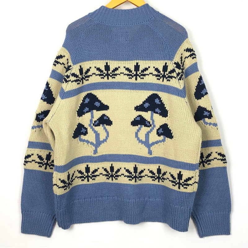 【中古品】【メンズ】 PLEASURES プレジャーズ ROOM ZIP CARDIGAN ルーム ジップ カーディガン トップス セーター 142-251104-ts-06-tei サイズ：XL カラー：スレート 万代Net店