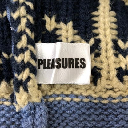 【中古品】【メンズ】 PLEASURES プレジャーズ ROOM ZIP CARDIGAN ルーム ジップ カーディガン トップス セーター 142-251104-ts-06-tei サイズ：XL カラー：スレート 万代Net店