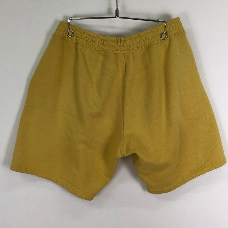 【中古品】【メンズ】 EMOTIONALLY UNAVAILABLE エモーショナリー アンアベイラブル EU WAVY SCRIPT SWEAT SHORT EU-S22-0000-033 スクリプト スウェット ショーツ ボトムス ハーフパンツ ショートパンツ 152-251124-yo-21-tei サイズ：L カラー：イエロー 万代Net店