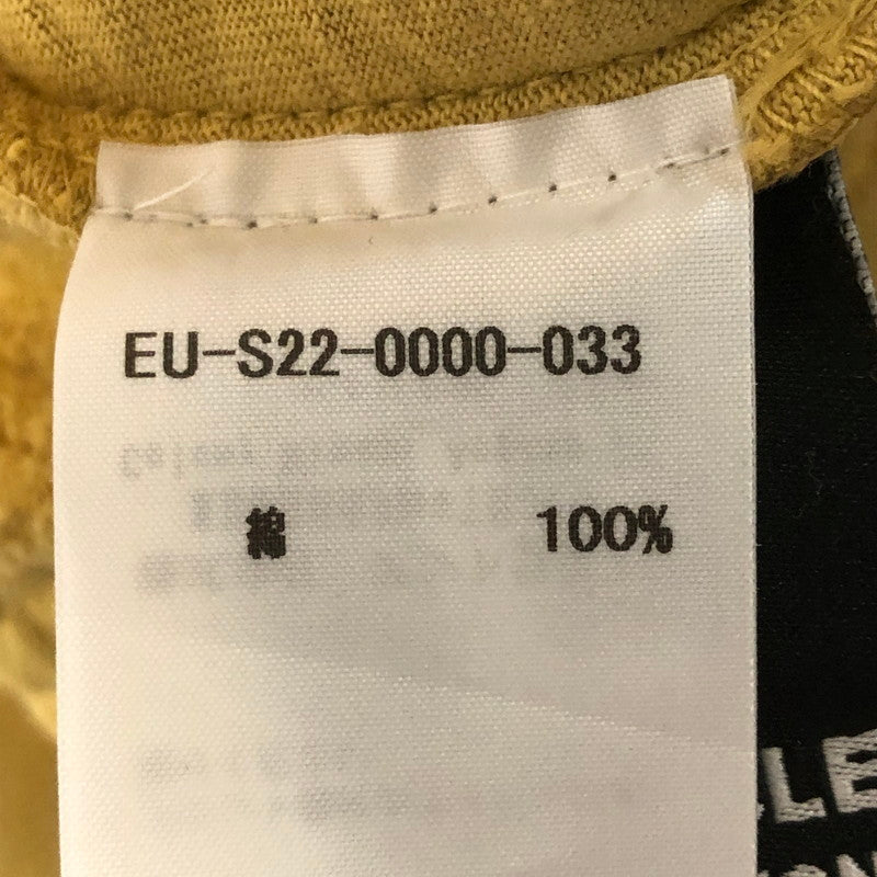 【中古品】【メンズ】 EMOTIONALLY UNAVAILABLE エモーショナリー アンアベイラブル EU WAVY SCRIPT SWEAT SHORT EU-S22-0000-033 スクリプト スウェット ショーツ ボトムス ハーフパンツ ショートパンツ 152-251124-yo-21-tei サイズ：L カラー：イエロー 万代Net店