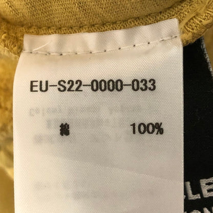 【中古品】【メンズ】 EMOTIONALLY UNAVAILABLE エモーショナリー アンアベイラブル EU WAVY SCRIPT SWEAT SHORT EU-S22-0000-033 スクリプト スウェット ショーツ ボトムス ハーフパンツ ショートパンツ 152-251124-yo-21-tei サイズ：L カラー：イエロー 万代Net店