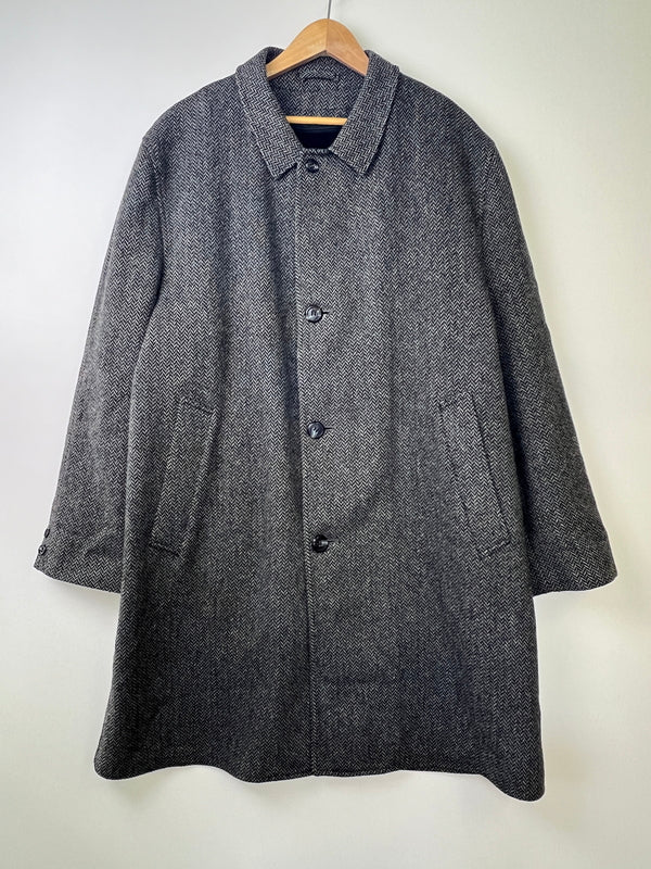 【中古品】【メンズ】 ALLI GATOR WEATHERSTYLE アリ ゲーター ウェザースタイル HERRINGBONE SOUTIEN COLLAR COAT ヘリンボーン ステンカラーコート アウター 145-261002-AS-7-hon サイズ：44R カラー：グレー 万代Net店