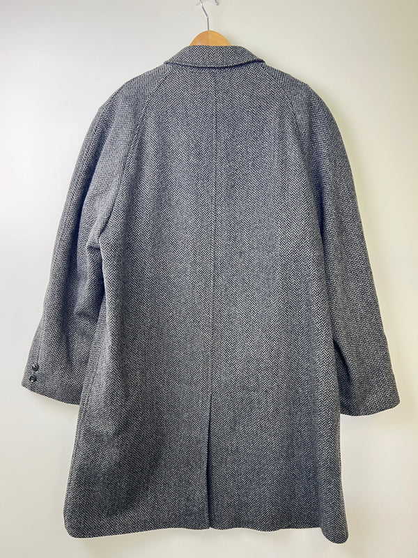 【中古品】【メンズ】 ALLI GATOR WEATHERSTYLE アリ ゲーター ウェザースタイル HERRINGBONE SOUTIEN COLLAR COAT ヘリンボーン ステンカラーコート アウター 145-261002-AS-7-hon サイズ：44R カラー：グレー 万代Net店