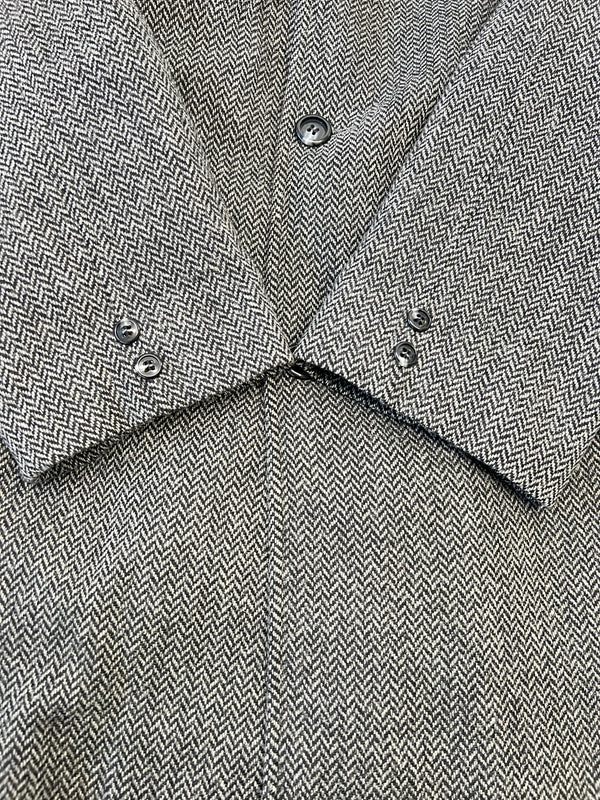 【中古品】【メンズ】 ALLI GATOR WEATHERSTYLE アリ ゲーター ウェザースタイル HERRINGBONE SOUTIEN COLLAR COAT ヘリンボーン ステンカラーコート アウター 145-261002-AS-7-hon サイズ：44R カラー：グレー 万代Net店