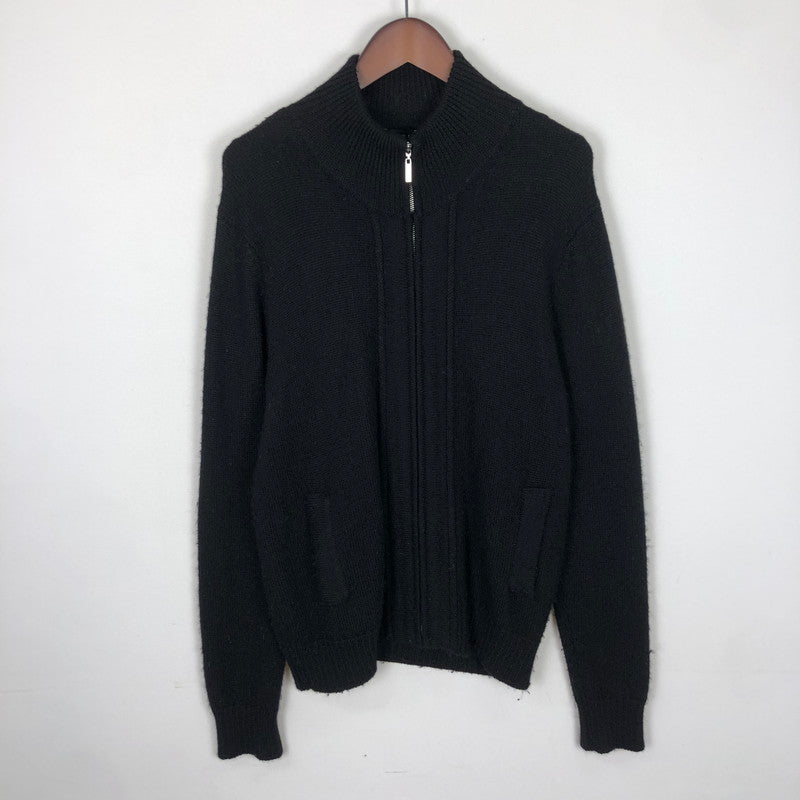 【中古品】【メンズ】 theory セオリー WOOL DRIVERS ZIP UP KNIT 544708 ウール ドライバーズ ジップアップ ニット 長袖 トップス 147-251106-ks-20-tei サイズ：40 カラー：ブラック 万代Net店