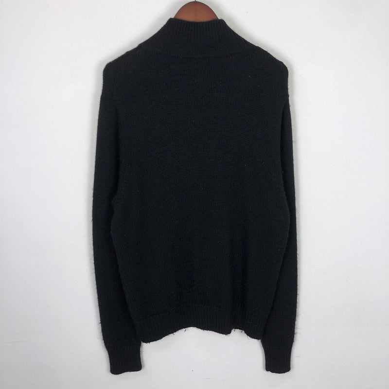 【中古品】【メンズ】 theory セオリー WOOL DRIVERS ZIP UP KNIT 544708 ウール ドライバーズ ジップアップ ニット 長袖 トップス 147-251106-ks-20-tei サイズ：40 カラー：ブラック 万代Net店