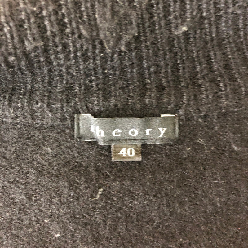 【中古品】【メンズ】 theory セオリー WOOL DRIVERS ZIP UP KNIT 544708 ウール ドライバーズ ジップアップ ニット 長袖 トップス 147-251106-ks-20-tei サイズ：40 カラー：ブラック 万代Net店
