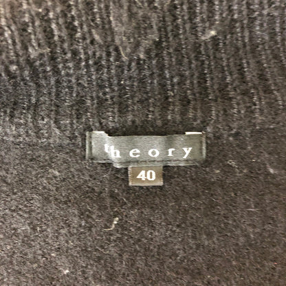 【中古品】【メンズ】 theory セオリー WOOL DRIVERS ZIP UP KNIT 544708 ウール ドライバーズ ジップアップ ニット 長袖 トップス 147-251106-ks-20-tei サイズ：40 カラー：ブラック 万代Net店