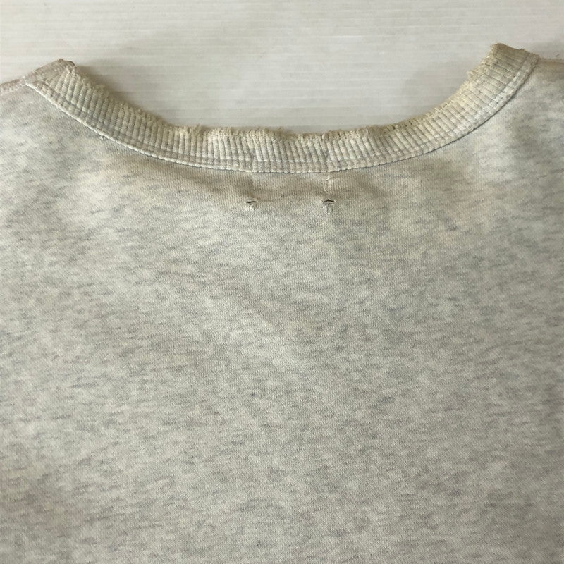 【現状渡し品】【メンズ】 Champion チャンピオン 80's L/S LOGO SWEAT VINTAGE CS1102 80年代 ロングスリーブ ロゴ スウェット 長袖 トップス トレーナー 145-251106-ks-18-tei サイズ：X0 カラー：ホワイト 万代Net店