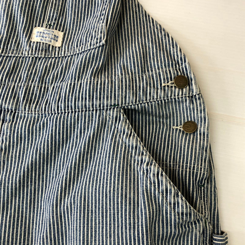 【中古品】【メンズ】 UNION HERCULES MADE ユニオン ヘラクレス メイド JOHNBULL OVERALL HE251P01 ジョンブル オーバーオール ボトムス 156-251106-ks-31-tei サイズ：32 カラー：ヒッコリー 万代Net店