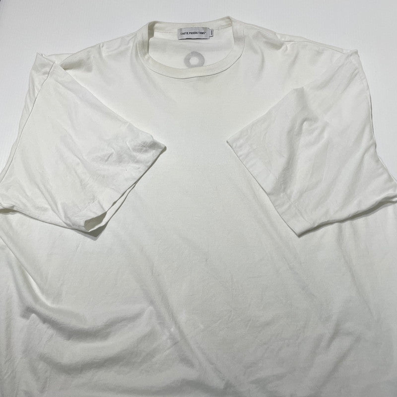 【中古品】【メンズ】 COOTIE クーティ OVER SIZED TEE オーバーサイズド Ｔシャツ 半袖 トップス ビッグシルエット 142-260617-sa-08-tei サイズ：M カラー：ホワイト 万代Net店