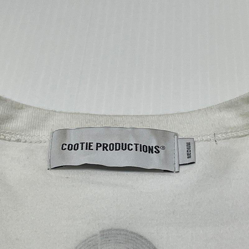【中古品】【メンズ】 COOTIE クーティ OVER SIZED TEE オーバーサイズド Ｔシャツ 半袖 トップス ビッグシルエット 142-260617-sa-08-tei サイズ：M カラー：ホワイト 万代Net店