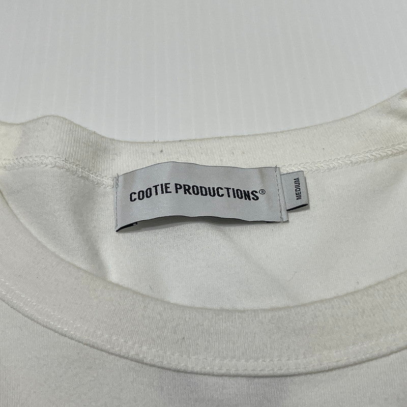 【中古品】【メンズ】 COOTIE クティ OVERSIZED L/S TEE オーバーサイズド ロングスリーブ Tシャツ 長袖 トップス ビッグシルエット 142-260617-sa-10-tei サイズ：M カラー：ホワイト 万代Net店