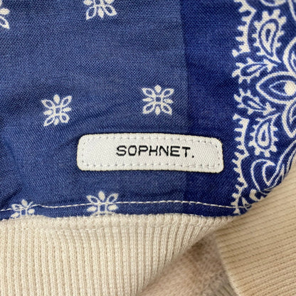 【現状渡し品】【メンズ】 SOPHNET. ソフネット BANDANA PATCH HOODIE SOPH-202064 バンダナ パッチ フーディー トップス プルーオーバーパーカー 142-260716-ss-03-tei サイズ：M カラー：アイボリー 万代Net店